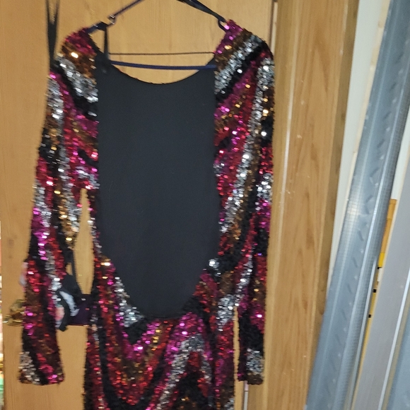 SOLD*Sequin Dress - Picture 3 of 3